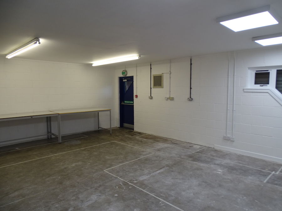 Inside one of the Industrial Units at Millar Court
